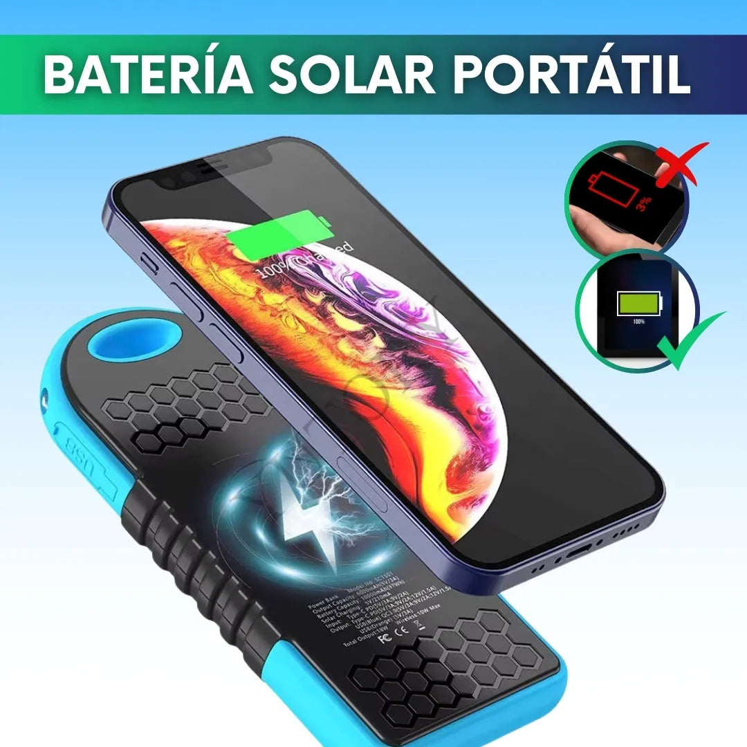 Bateria Solar Portátil de Alta Capacidad