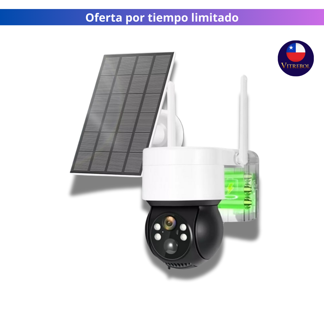 Cámara de Seguridad - Con Carga mediante panel solar.