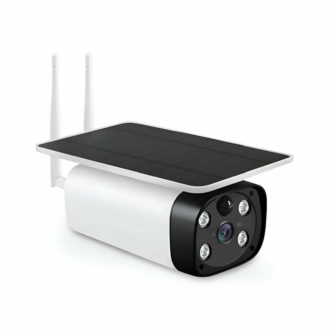 Cámara con panel Solar - Resolución  Full HD 1080p para imágenes claras y nítidas