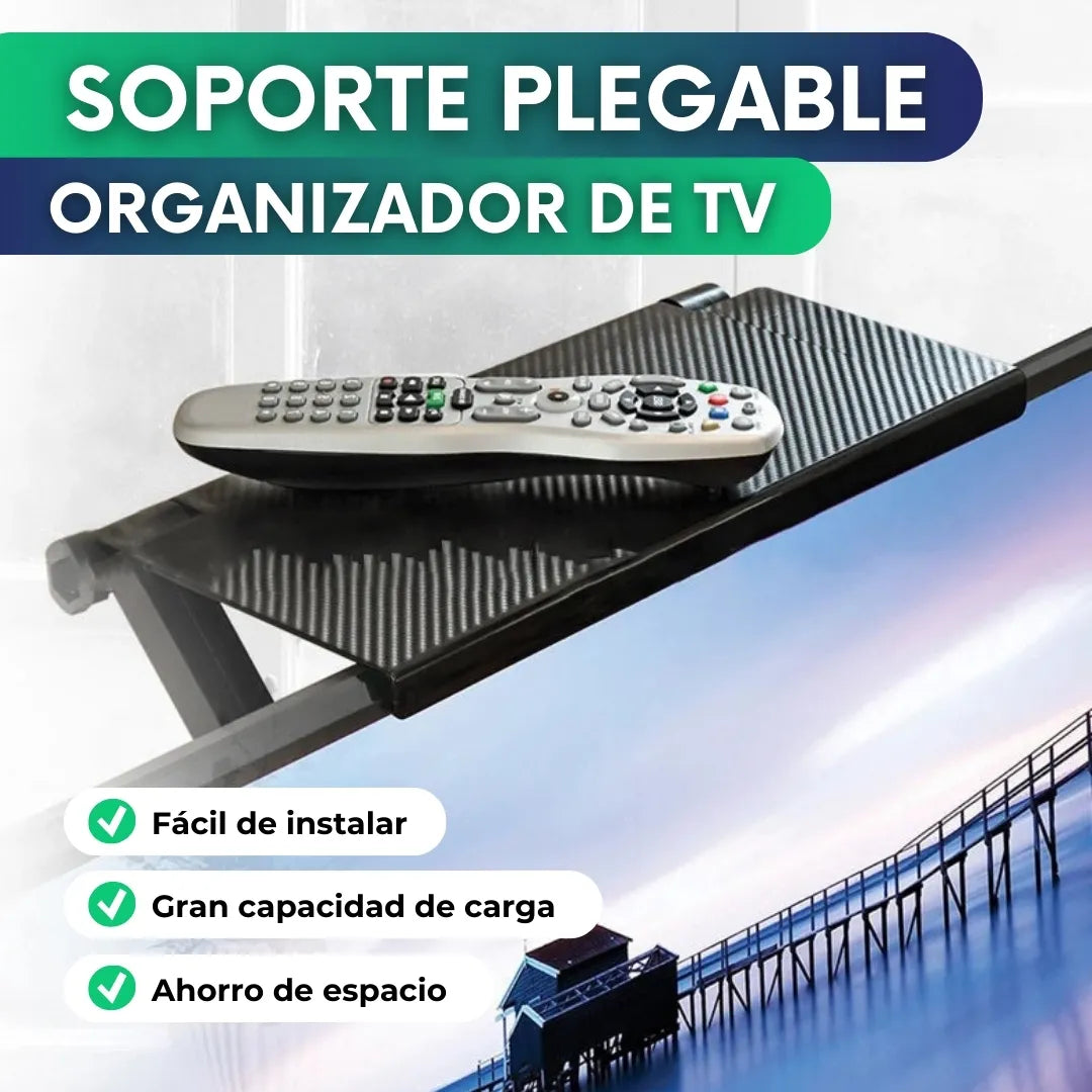 Soporte plegable organizador de TV