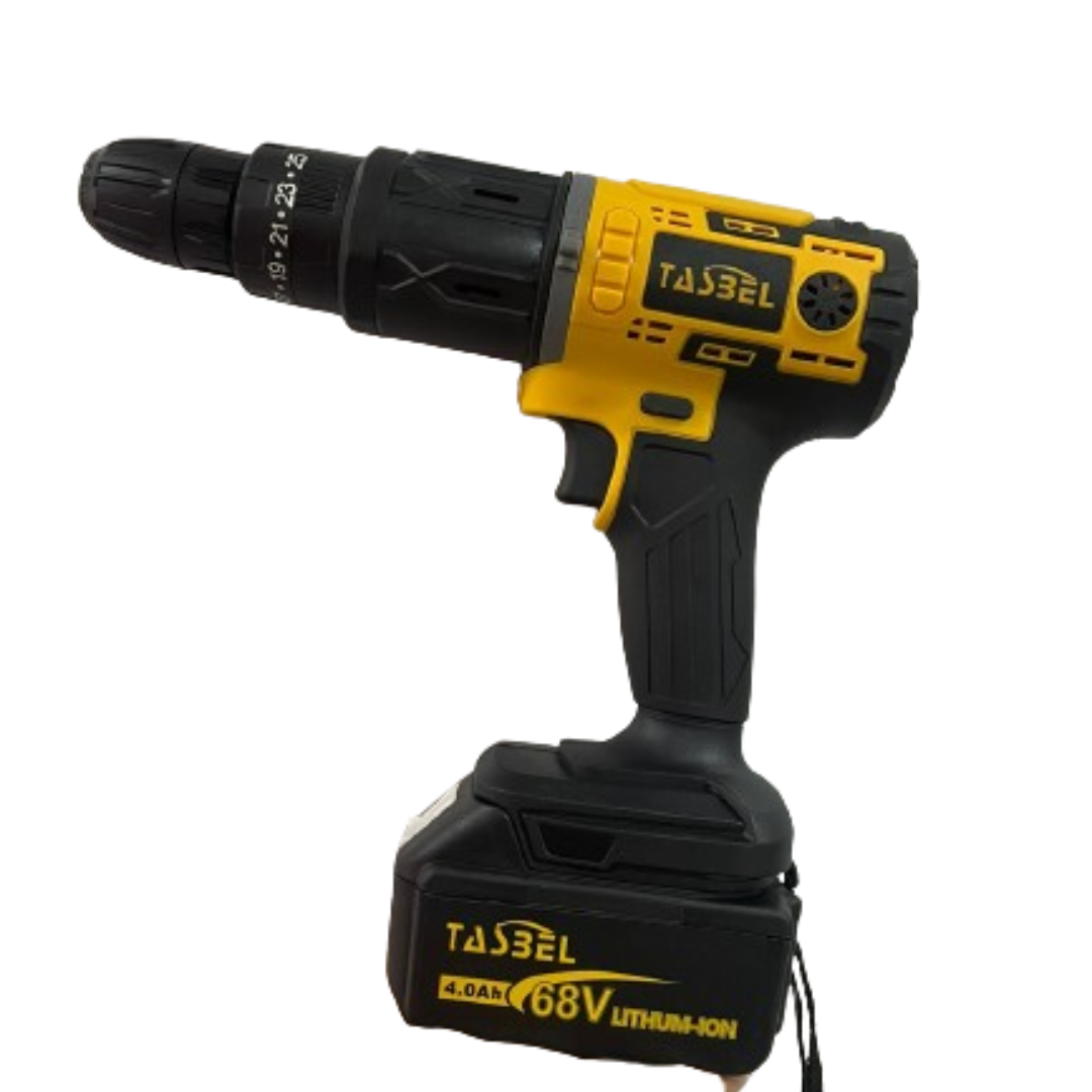 Set 6 en 1: Taladro, Esmeril, Mini Sierra, Cango, Hidrolavadora, Percutor con batería de 68v