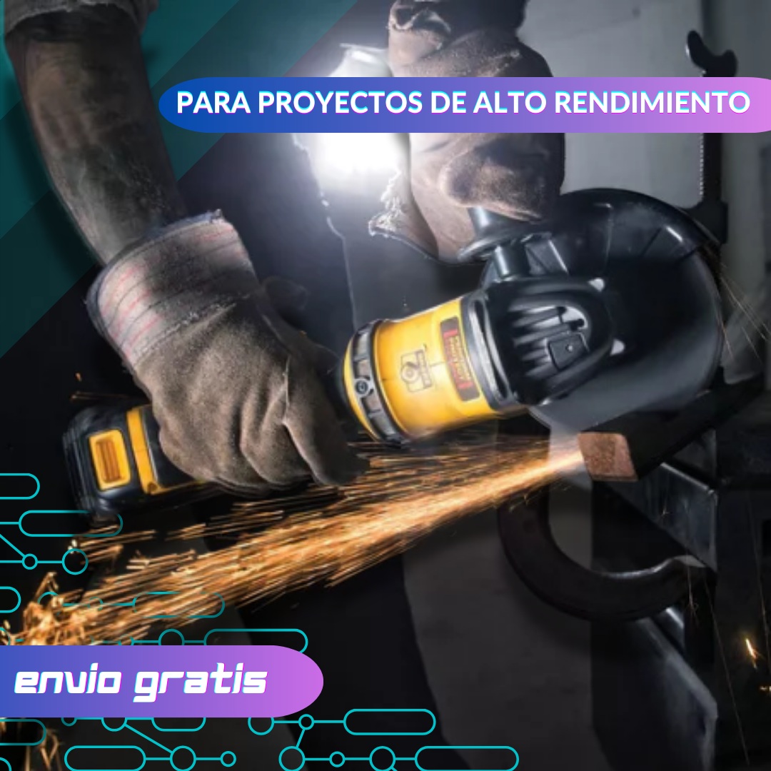 Set 6 en 1: Taladro, Esmeril, Mini Sierra, Cango, Hidrolavadora, Percutor con batería de 68v