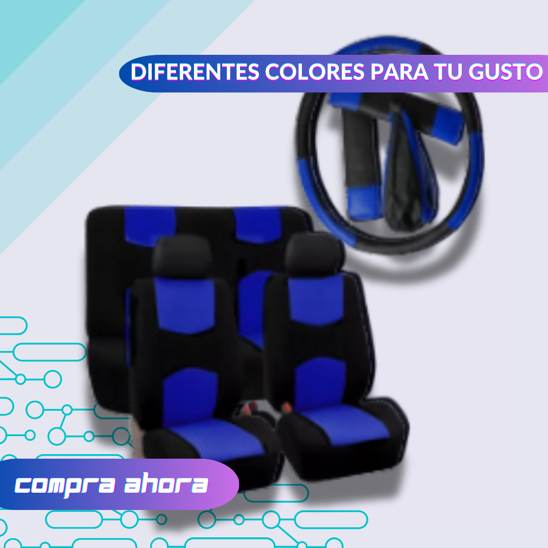 Set Cubre Asiento en eco cuero