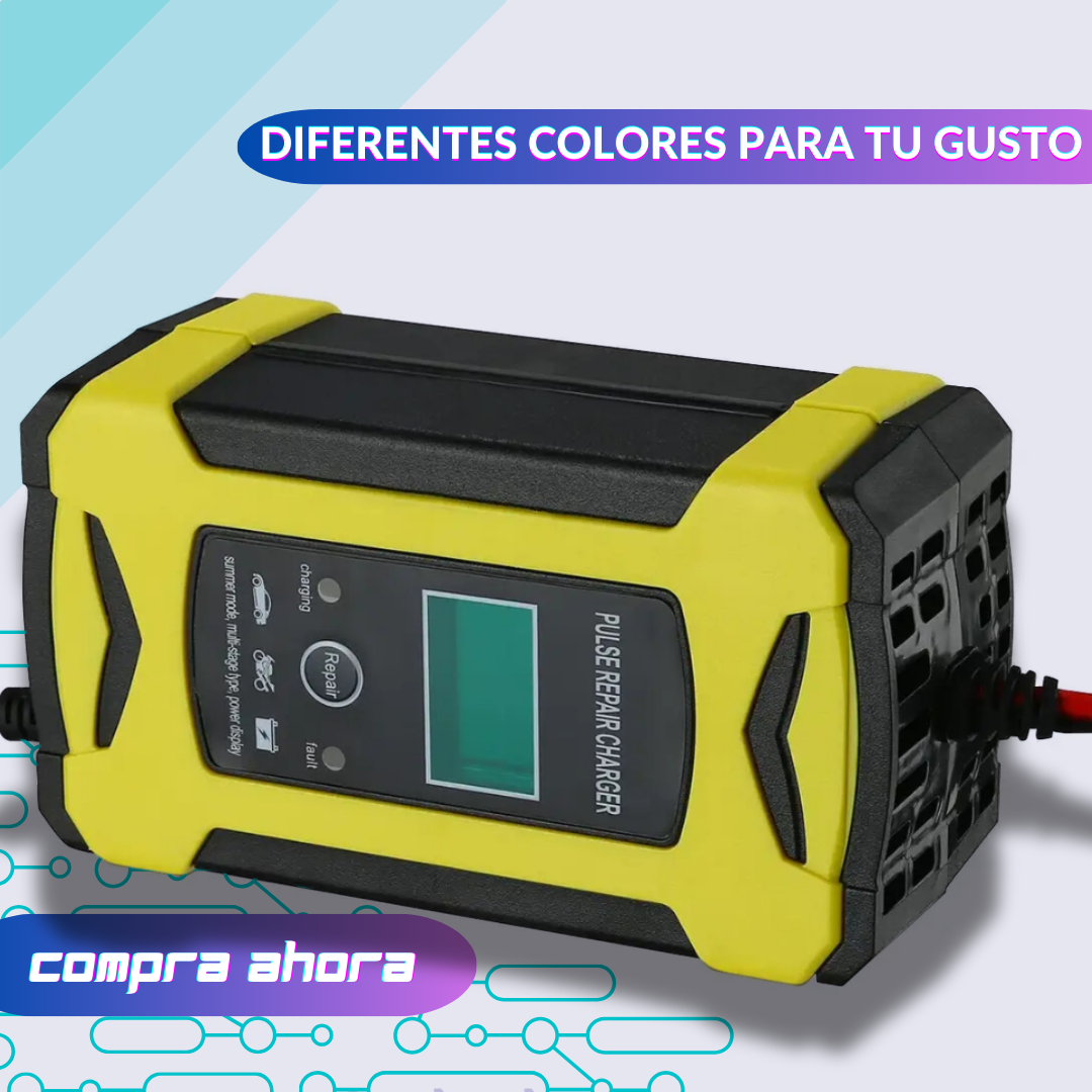 Cargador de Batería Inteligente para Automóviles y Motocicletas 🔋