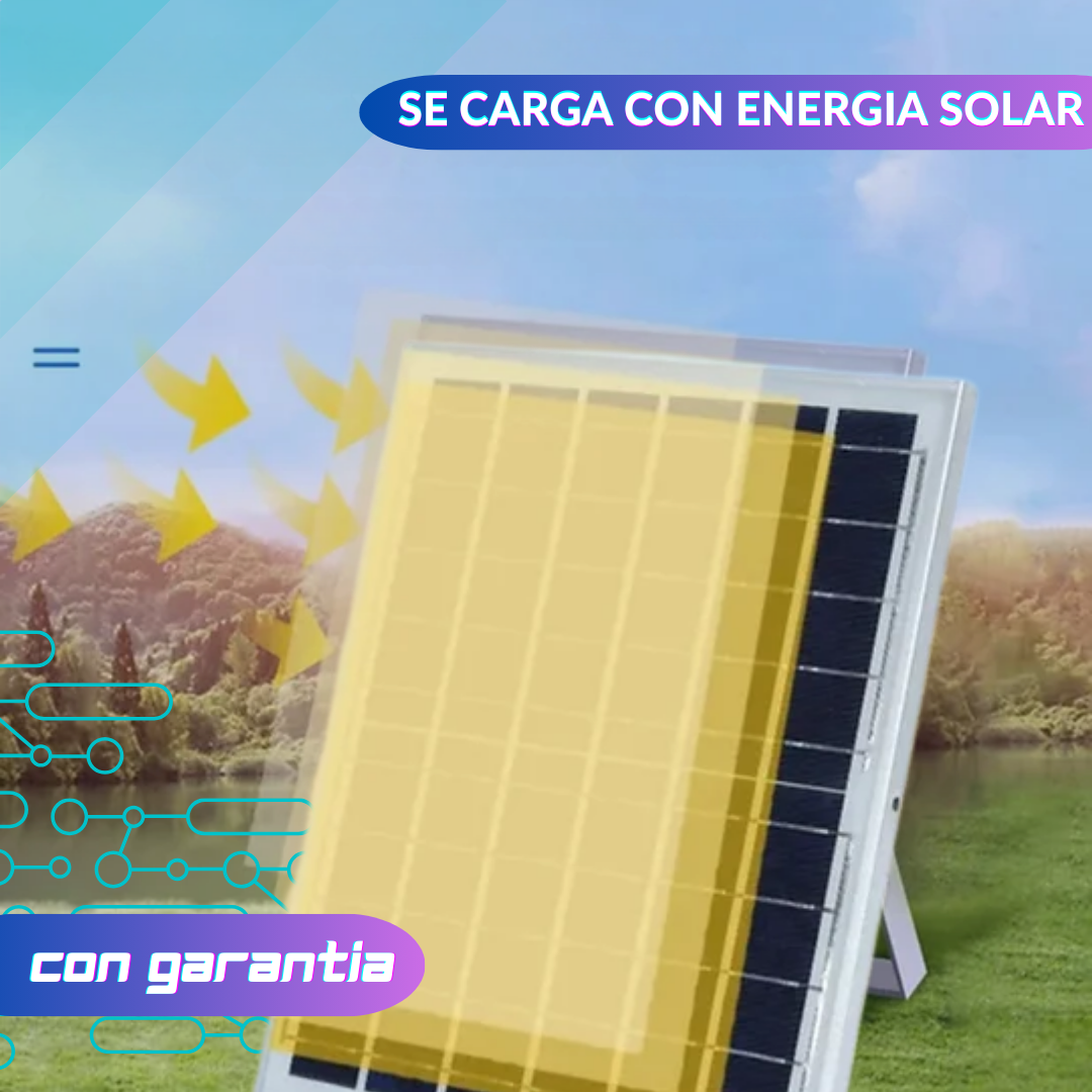 Set de 2 Focos Solar de 200W con Panel Solar Independiente 🌞