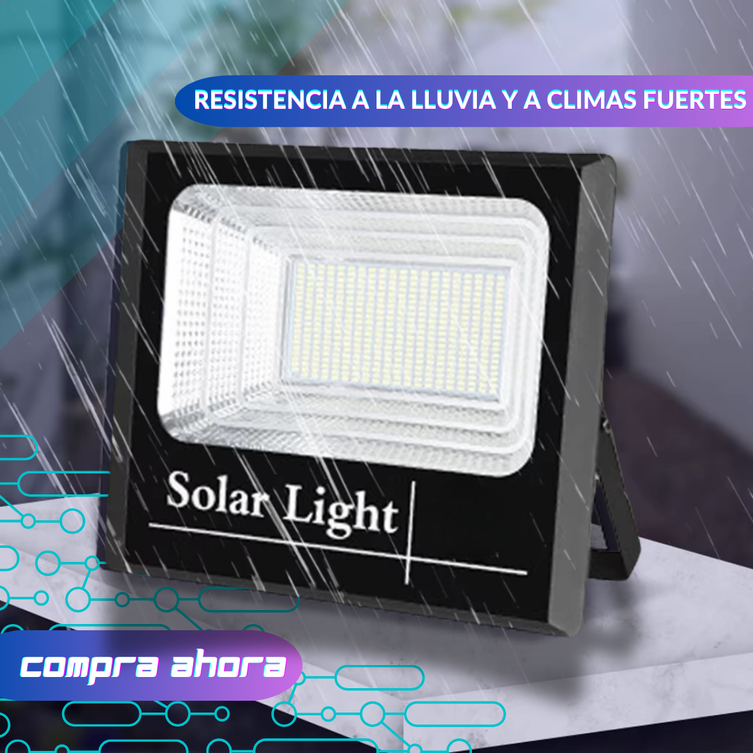 Set de 2 Focos Solar de 200W con Panel Solar Independiente 🌞