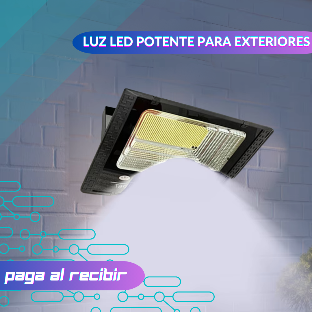 Set de 2 Focos Solar de 200W con Panel Solar Independiente 🌞