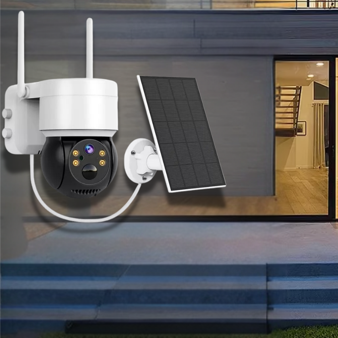 Cámara de Seguridad - Con Carga mediante panel solar.