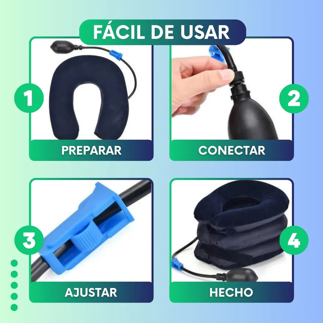 Almohada inflable truena cuellos