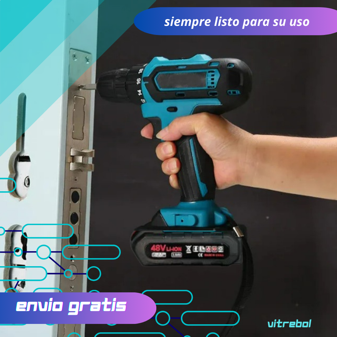 Taladro Atornillador 48V para Todo Proyecto