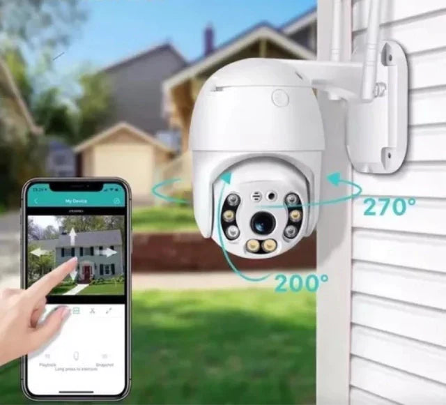 Cámara seguridad esférica HD 360 - interiores y exteriores