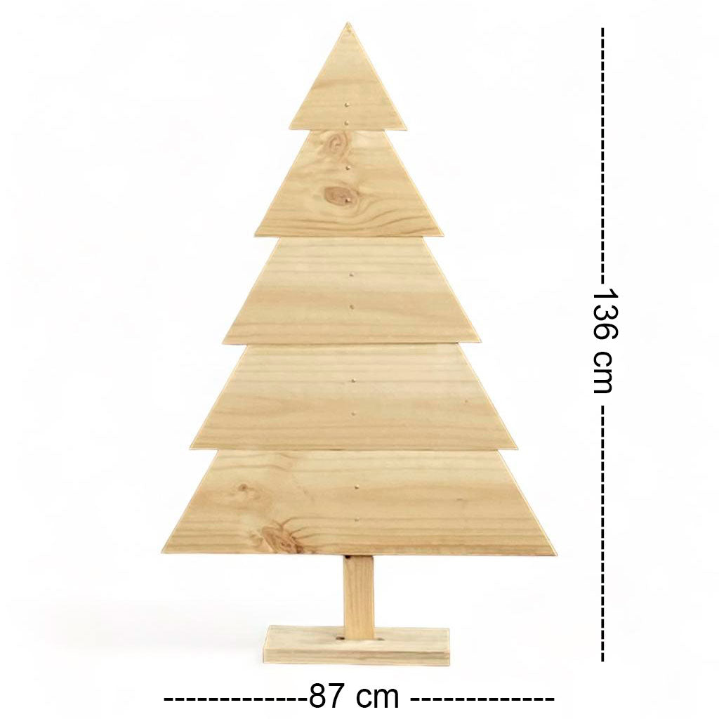 Arbol de navidad fabricado en pino