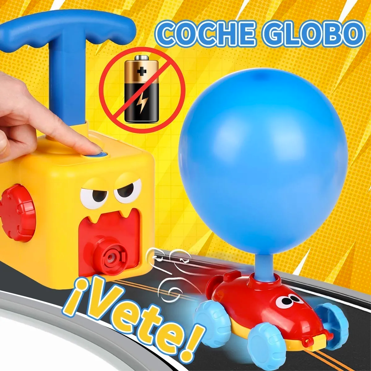 Power Balloon® - Divertido Coche Aerodinamico