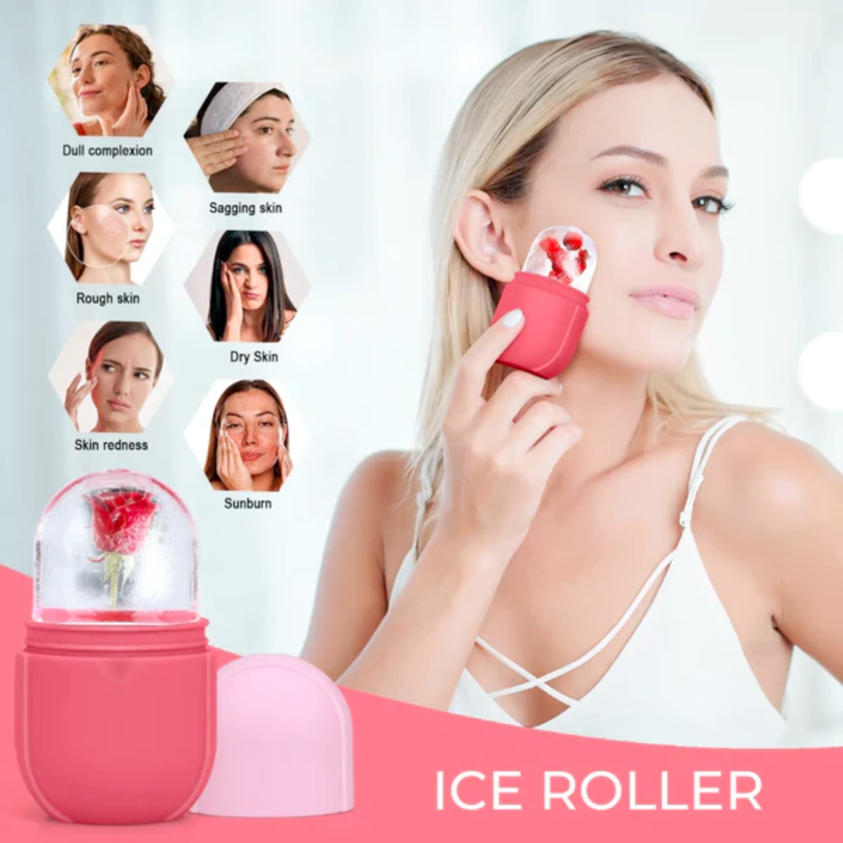 MASAJEADOR FACIAL ICE ROLLER ✨