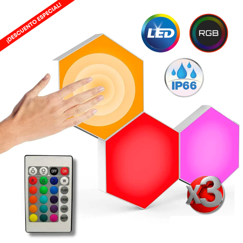 LUZ LED RGB MULTICOLOR CON CONTROL