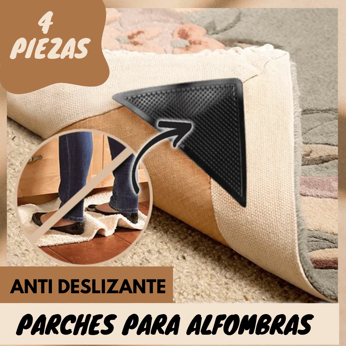 Adhesivos Anti-Deslizantes Para Alfombras