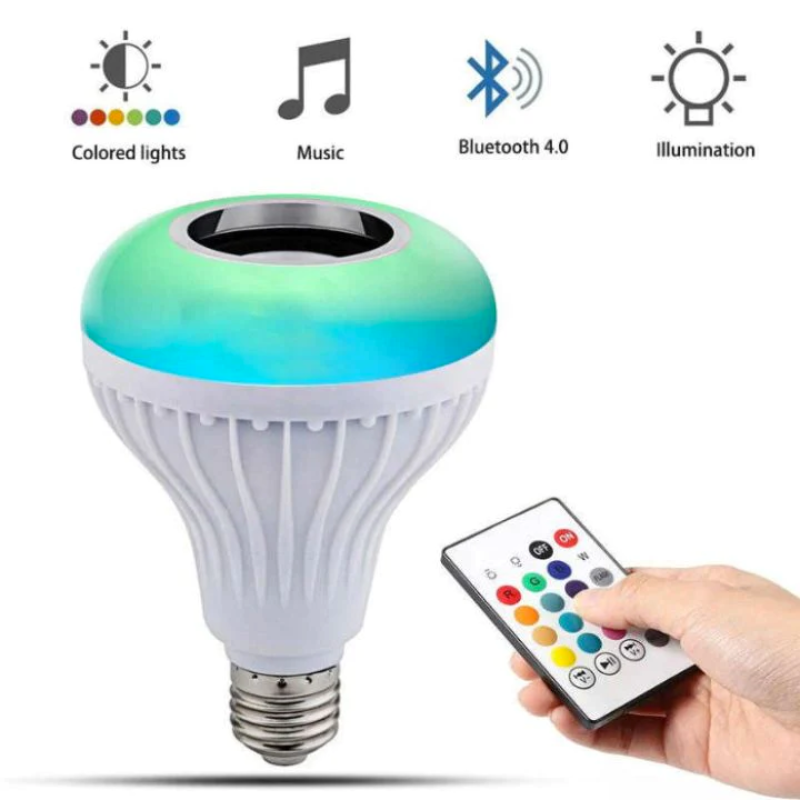 AMPOLLETA PARLANTE MULTICOLOR CON BLUETOOTH