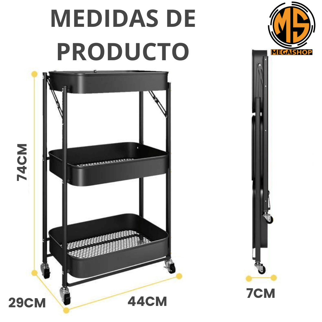 FlexiStore™ - Carrito Plegable