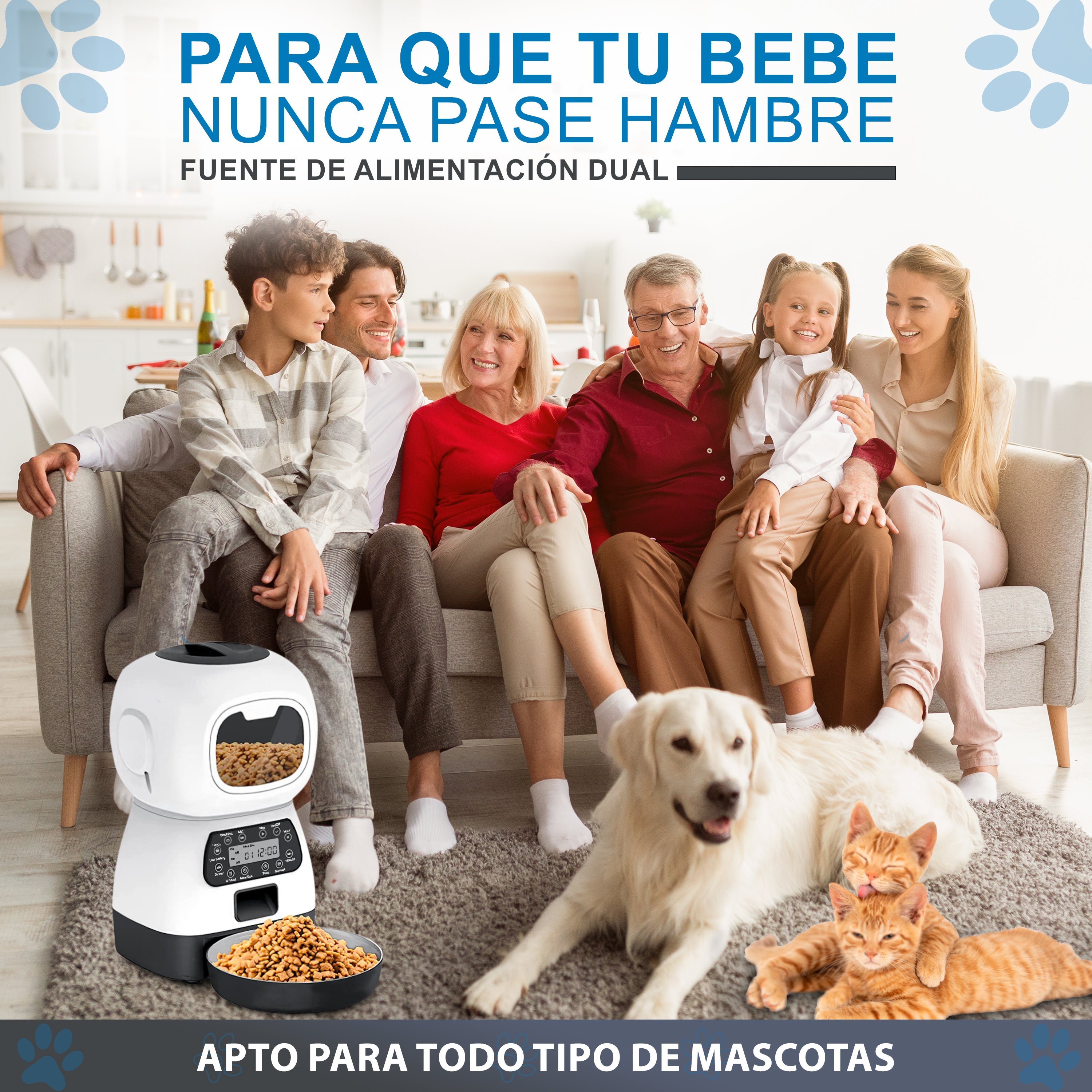 Smartder® - Dispensador alimentos inteligente para mascotas