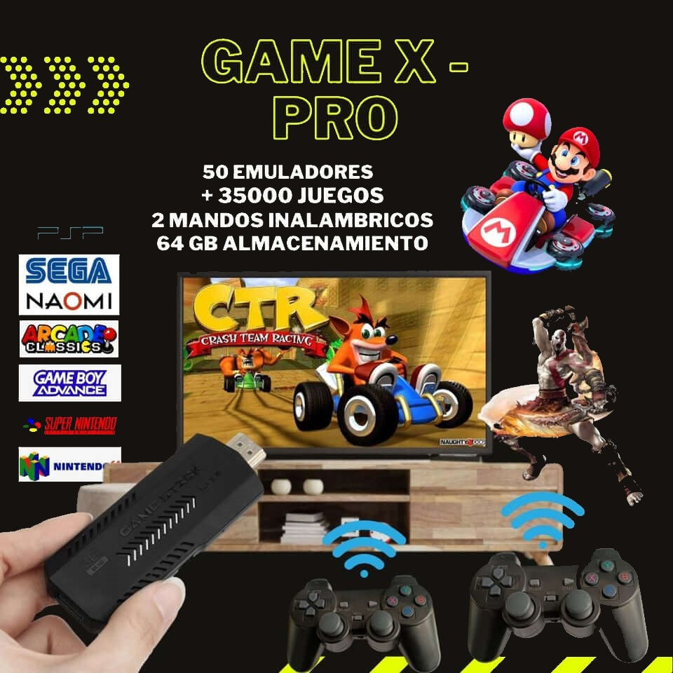 Consola de Videojuego Game X Pro+ 30 Mil Juegos Incorporados 3D HD