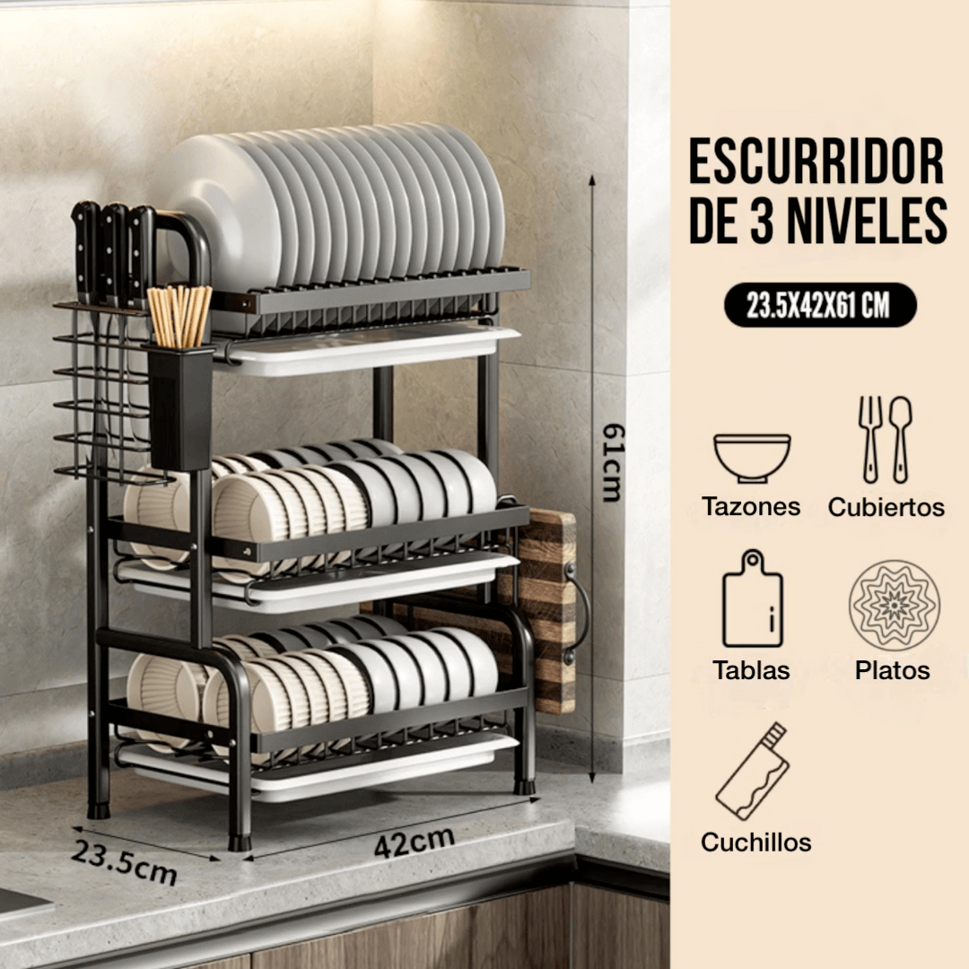 Escurridor de Platos Sobre Mesa | Envio Gratis🔥