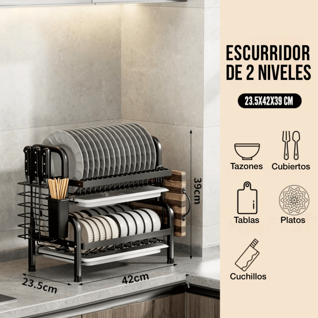 Escurridor de Platos Sobre Mesa | Envio Gratis🔥