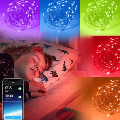 Luces Navideñas LED RGB Inteligentes - 10 Metros 🎁 (50% Descuento x Lanzamiento)🔥