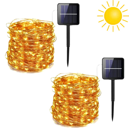 🌟🎄GUIRNALDA NAVIDEÑA SOLAR DE LUCES LED (20 Metros)🎄🌟 | Envío Gratis