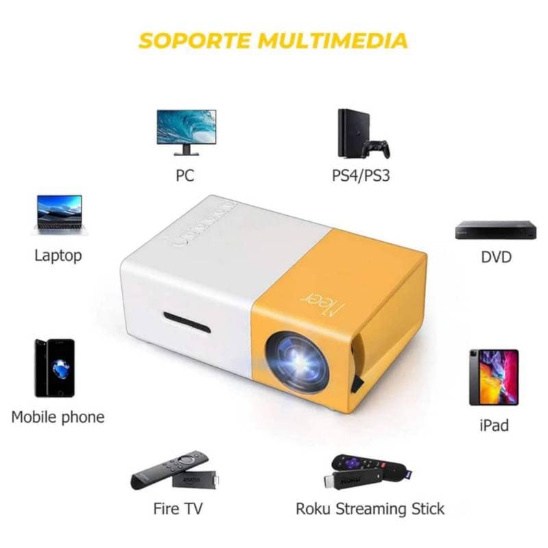 Mini Proyector LED Portatil