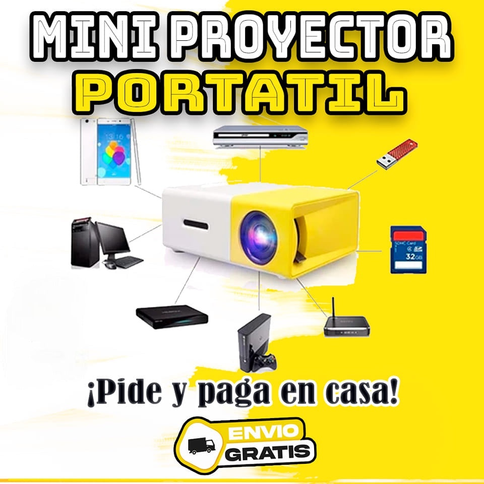 Mini Proyector LED Portatil