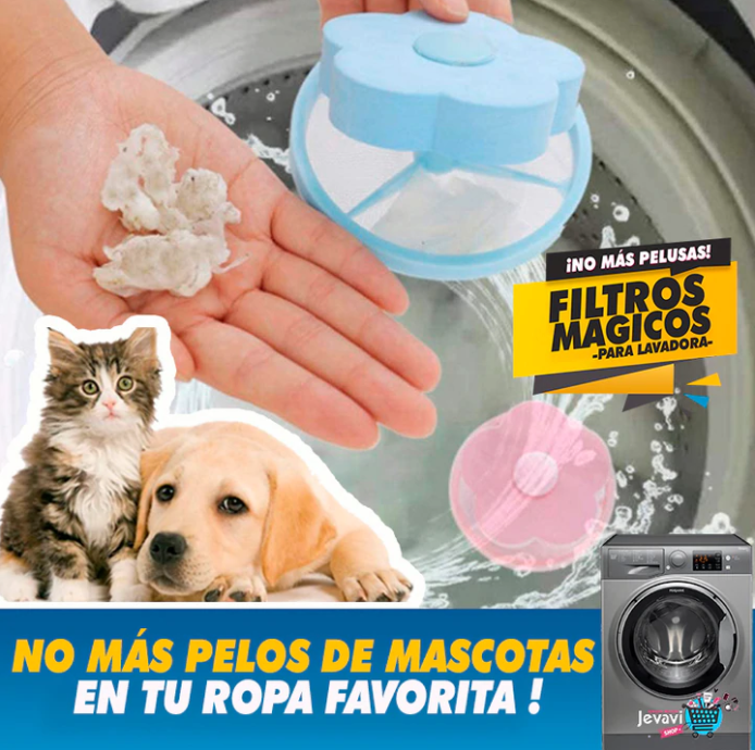 Filtros Mágicos para Lavadora (Set de 4 unidades) ⚡ OFERTA RELÁMPAGO ⚡