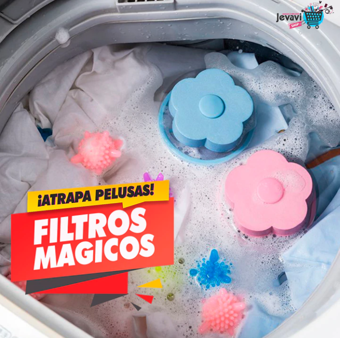 Filtros Mágicos para Lavadora (Set de 4 unidades) ⚡ OFERTA RELÁMPAGO ⚡