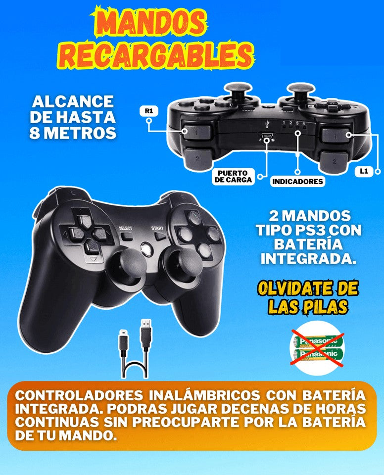 Consola de Videojuego Game X Pro+ 30 Mil Juegos Incorporados 3D HD